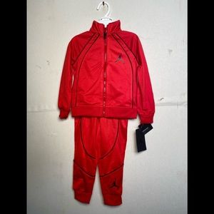 Nike Jordan Boy`s Full Zip Jacket And Pants Tracksuit 2 Piece Set